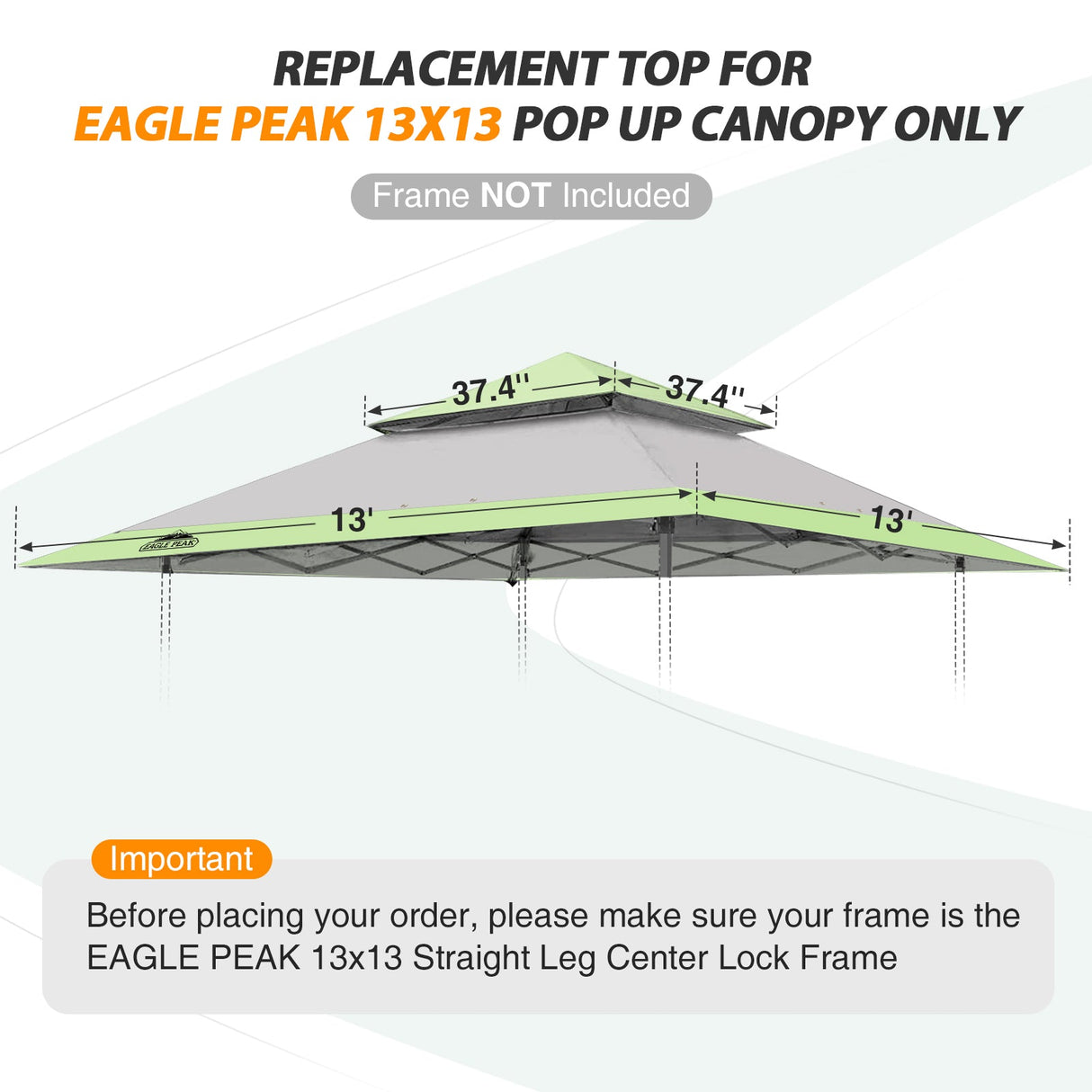 E169EPT - Canopy Top, All Colors - Eagle Peak