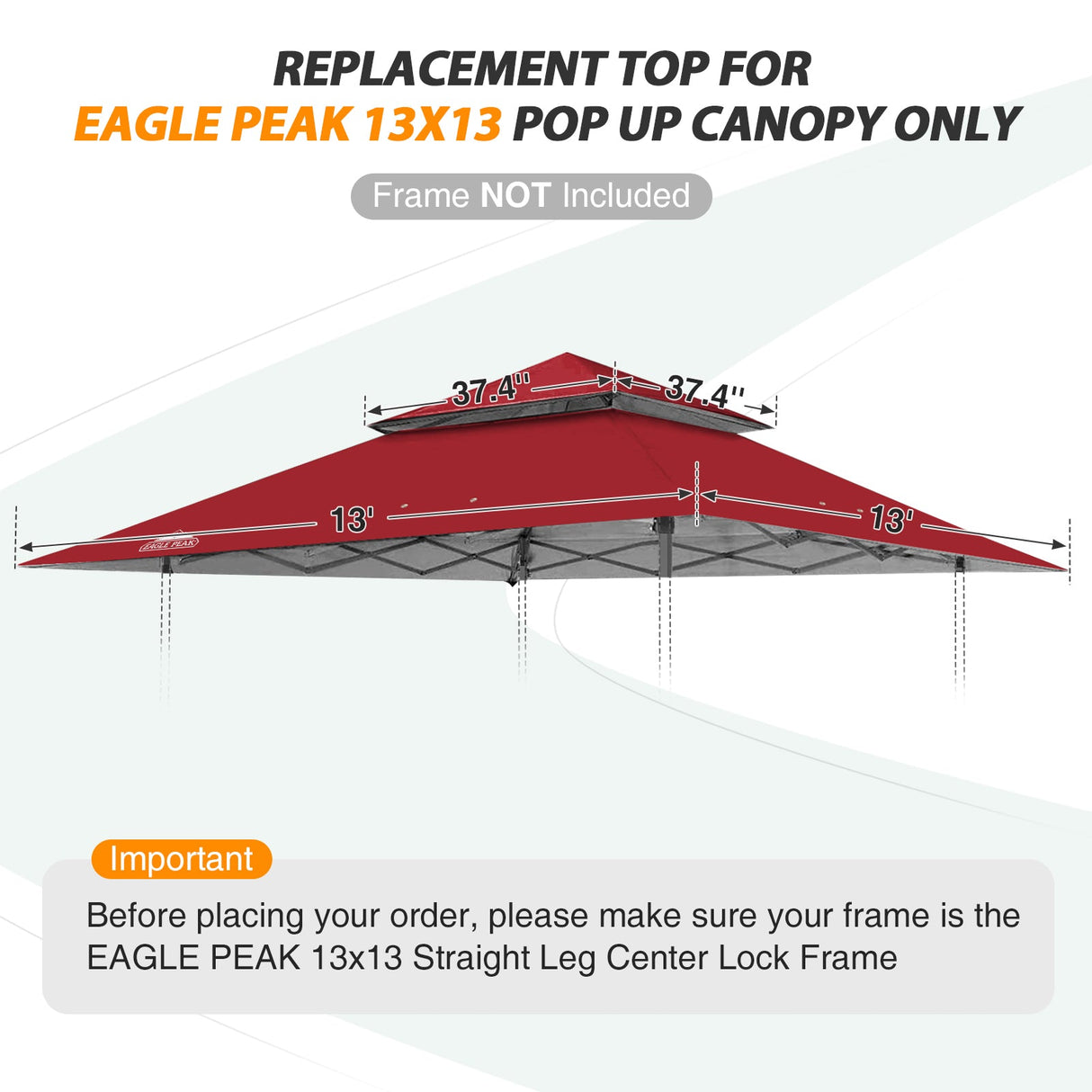 E169EPT - Canopy Top, All Colors - Eagle Peak