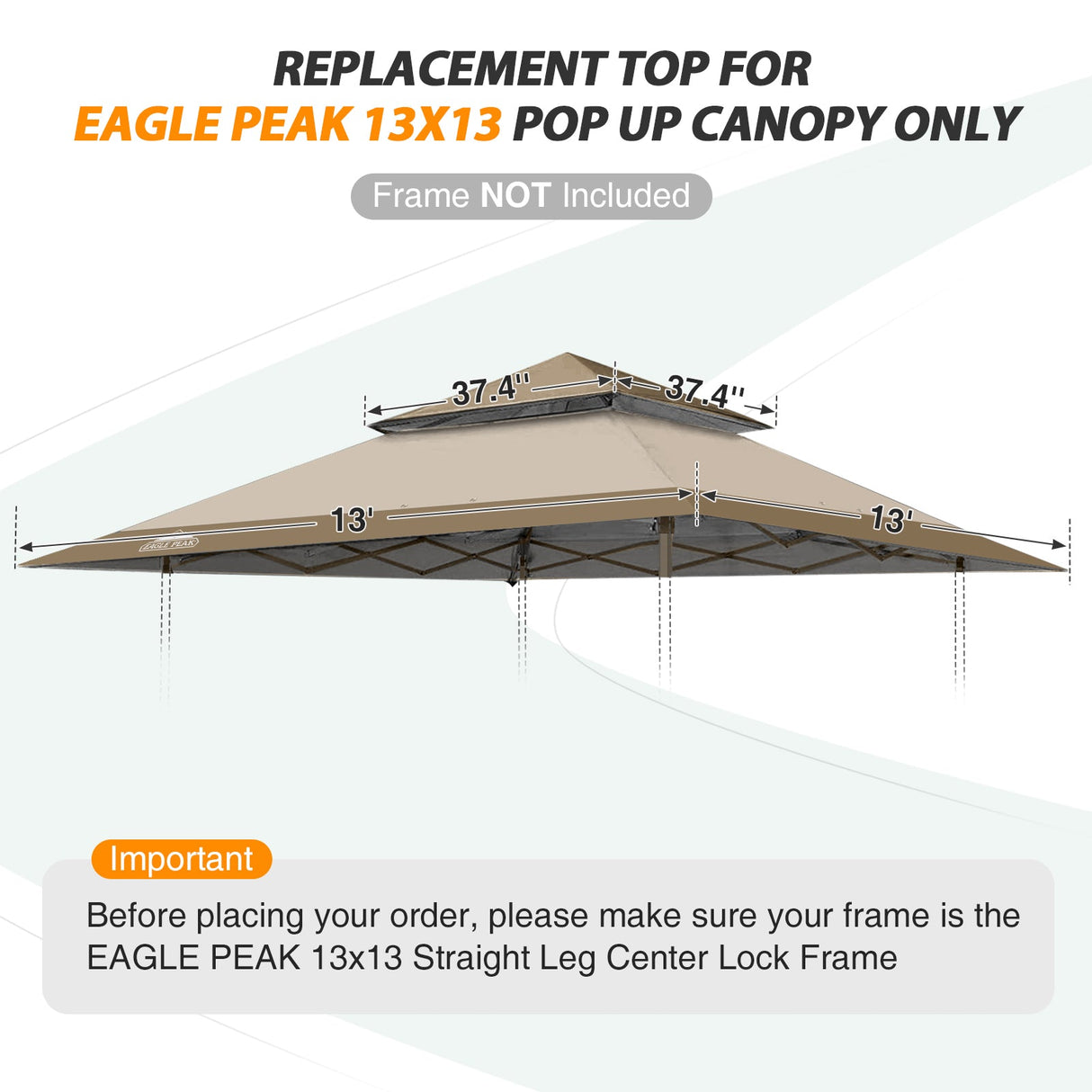 E169EPT - Canopy Top, All Colors - Eagle Peak