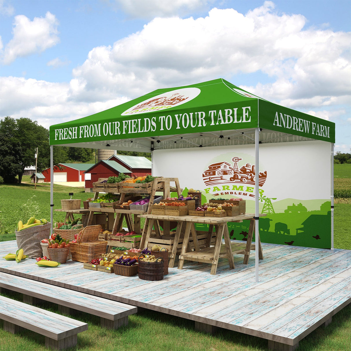 EAGLE PEAK 40mm Hex Leg Aluminum Commercial Custom Canopy Tent 10x15 - CLICK TO CONFIGURE - Package Prices Start at $999.00 - Eagle Peak Custom Canopy Tent