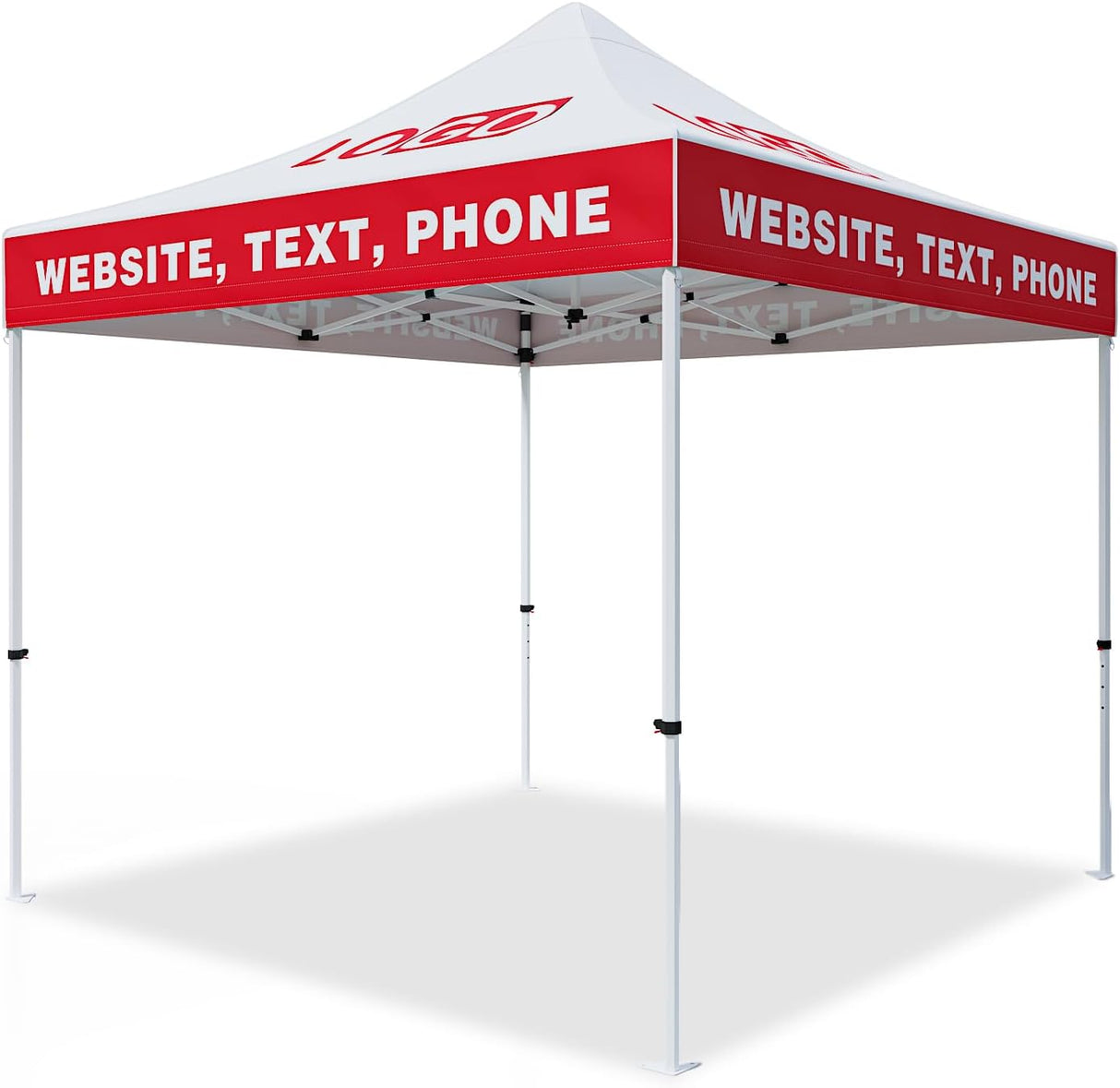 EAGLE PEAK ALX4010 40mm Aluminum Hex Leg Commercial Custom Canopy Tent 10x10 - CLICK TO CONFIGURE - Package Prices Start at $789.00 - Eagle Peak Custom Canopy Tent