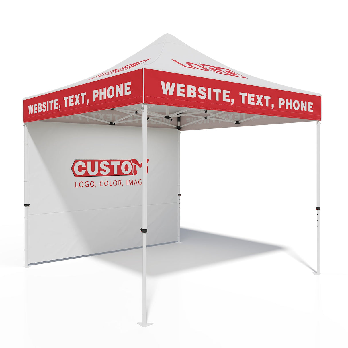 EAGLE PEAK ALX4010 40mm Aluminum Hex Leg Commercial Custom Canopy Tent 10x10 - CLICK TO CONFIGURE - Package Prices Start at $789.00 - Eagle Peak Custom Canopy Tent