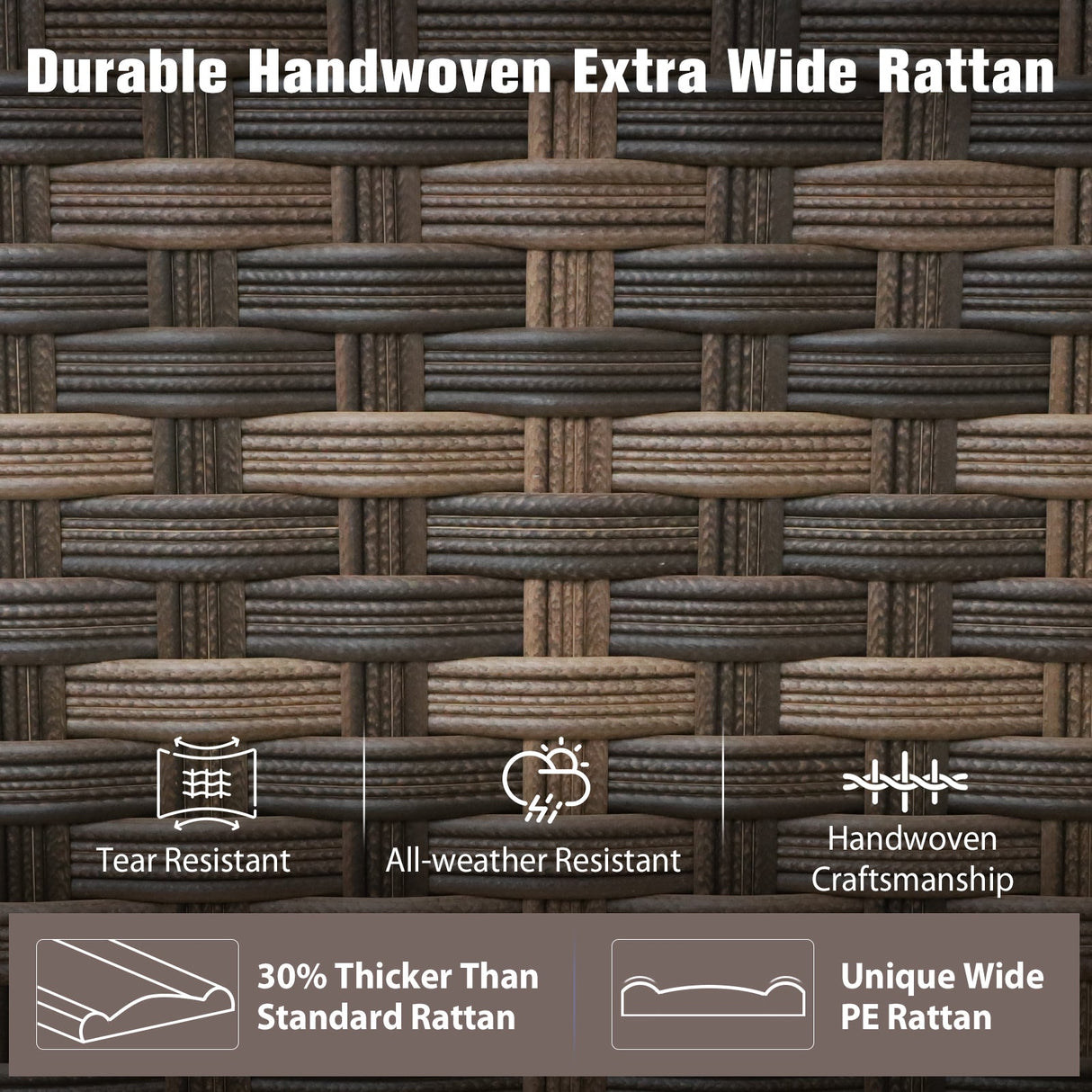 EAGLE PEAK Harbor Haven 1 PC,2 PCS, 4PCS Wicker Patio Chair - Eagle Peak Custom Canopy Tent