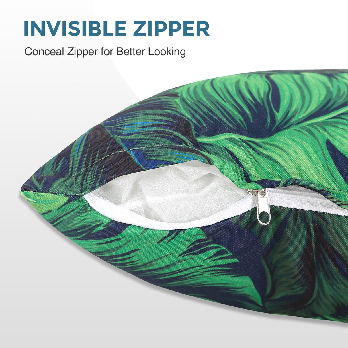 EAGLE PEAK Indoor/Outdoor Square Throw Pillow Covers 17 x 17 Inch (Set of 4) (COVER ONLY) - Eagle Peak Canopy and Outdoor Products