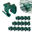 EAGLE PEAK Plastic Greenhouse Shelf Clips for 0.63 inch Tube, Pack of 16, Staging Shelf Rack Buckles - Eagle Peak Canopy and Outdoor Products