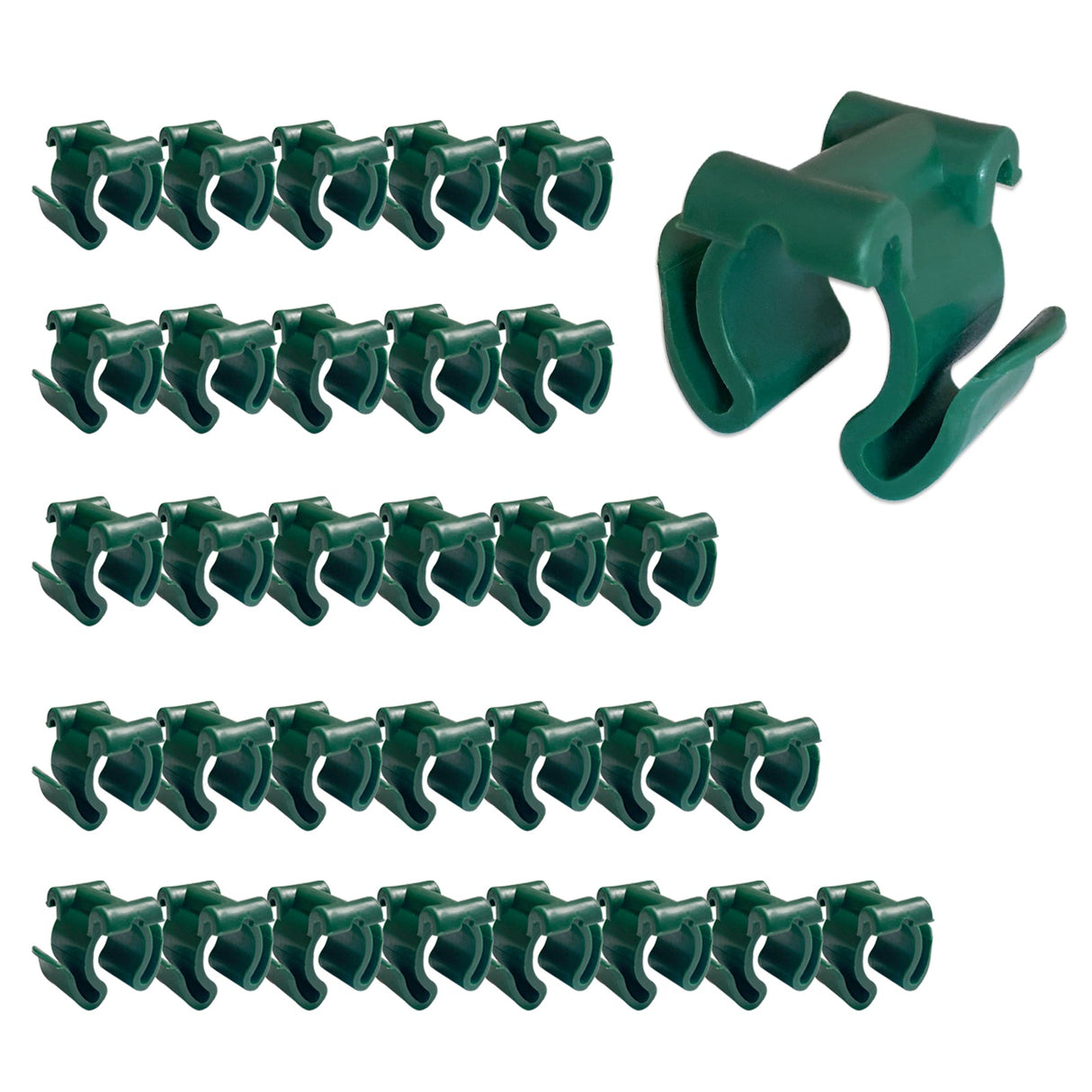 EAGLE PEAK Plastic Greenhouse Shelf Clips for 0.63 inch Tube, Pack of 32, Staging Shelf Rack Buckles - Eagle Peak Canopy and Outdoor Products