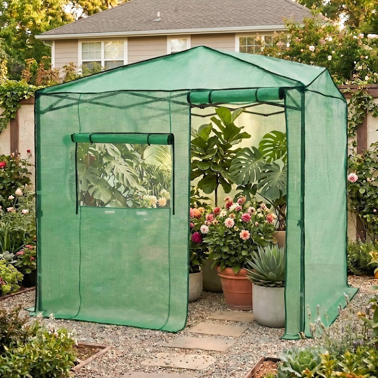Easy Setup 8x6 Instant Pop Up Greenhouse - Eagle Peak