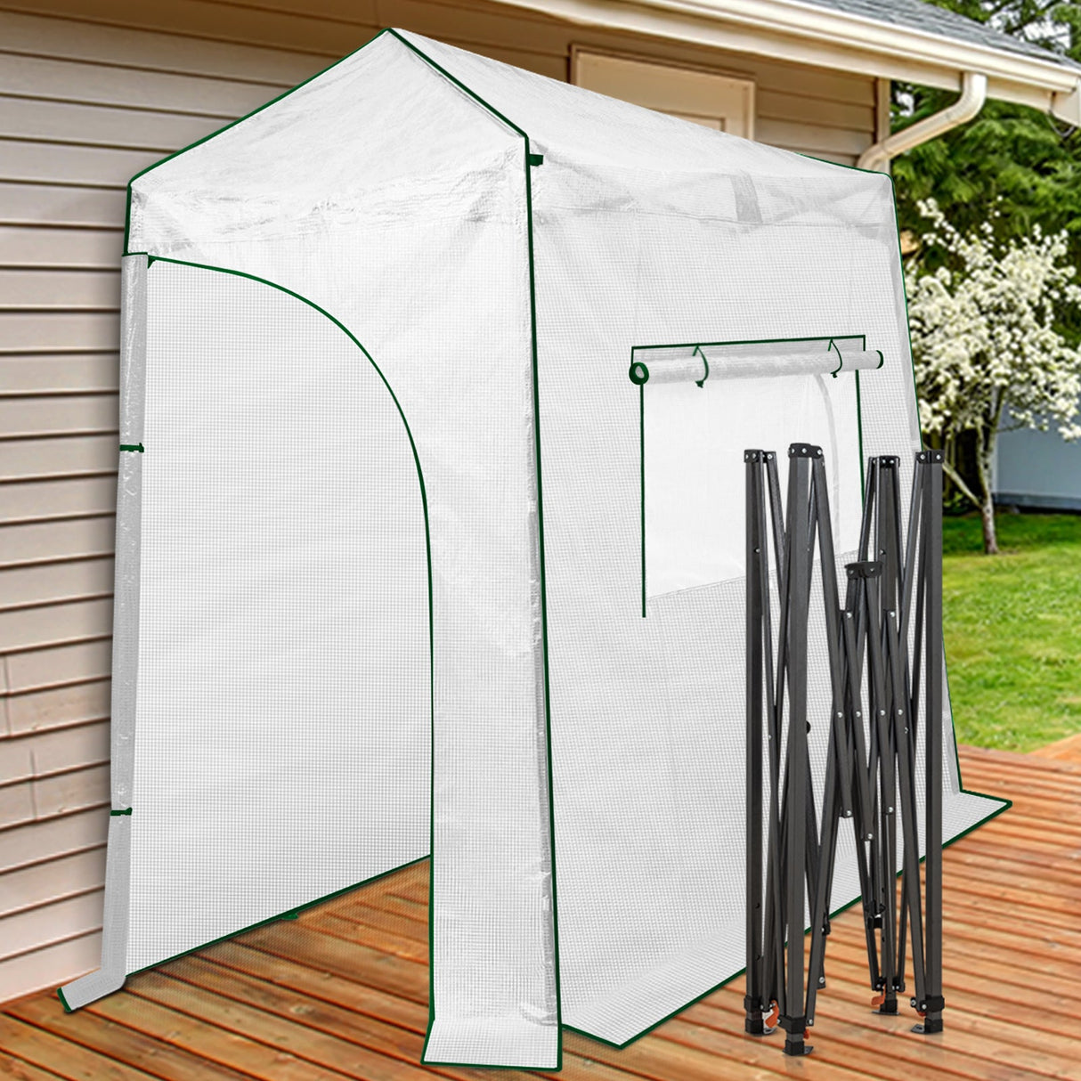 Easy Setup Instant 9x4 Pop Up Greenhouse - Eagle Peak Custom Canopy Tent