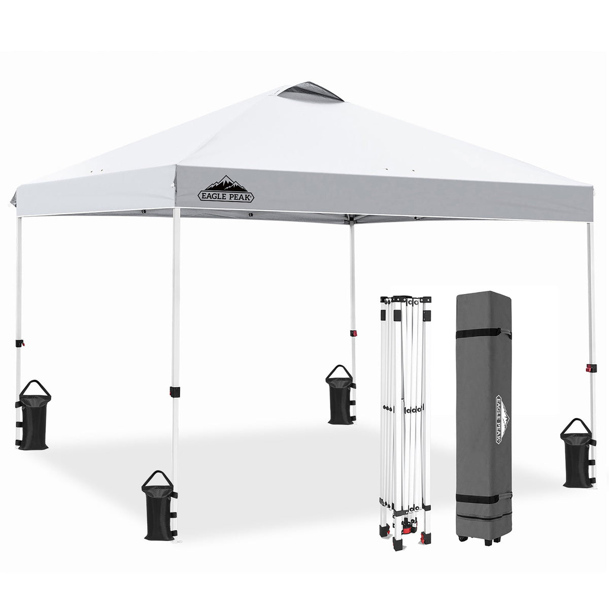 Easy Setup Straight Leg 10x10 Pop Up Canopy Tent