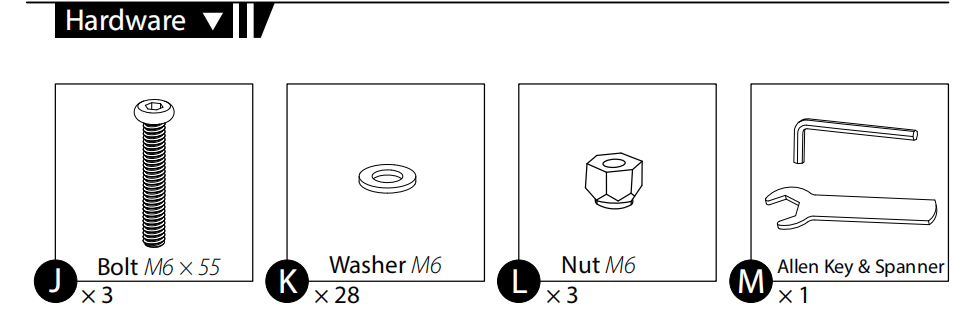 EP - FAK - C - Hardware Kit - Eagle Peak Custom Canopy Tent
