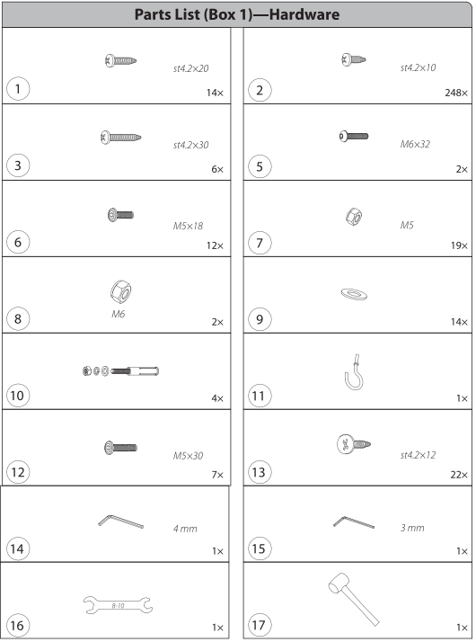 EP-SSP15H-Hardware Kit - Eagle Peak®