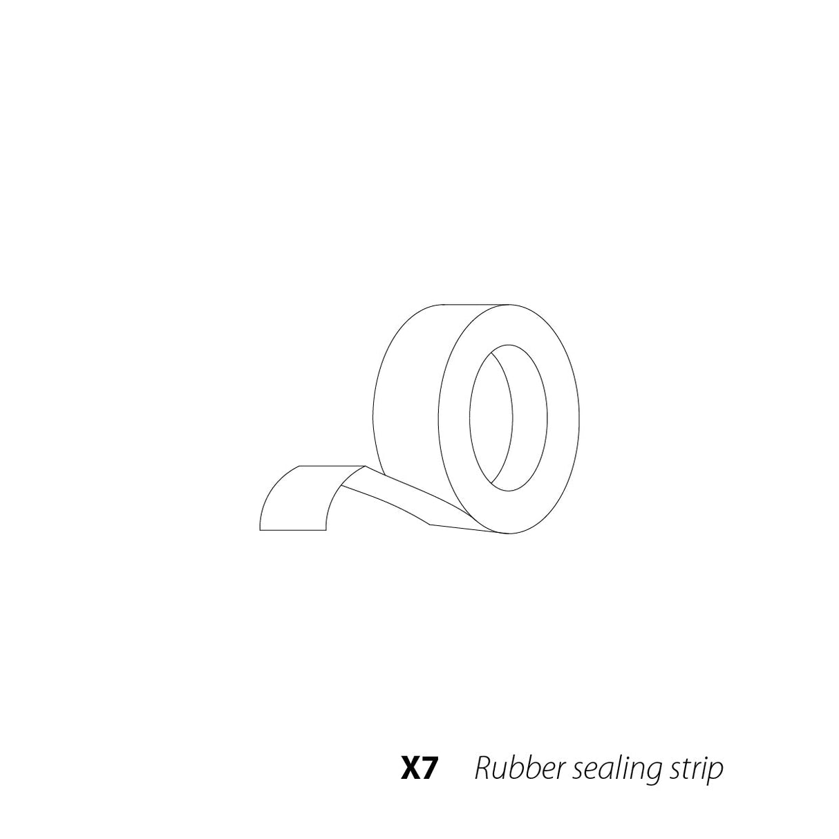 EP-SSP24-Part X7 Rubber sealing strip - Eagle Peak®