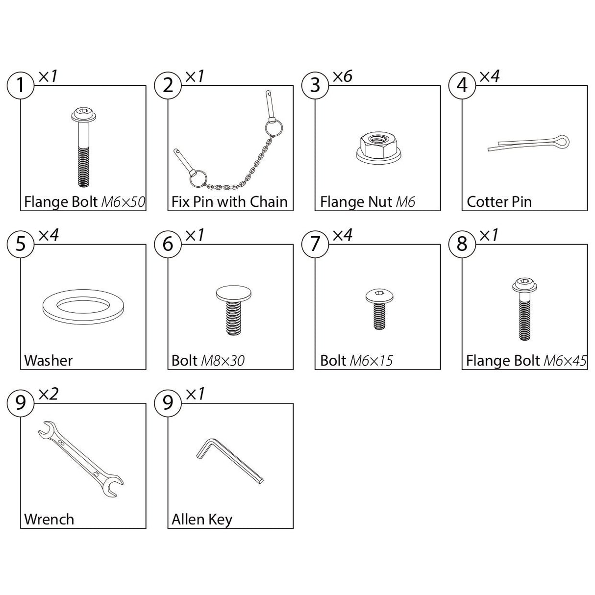 EP - SV01 - Hardware Kit - Eagle Peak Custom Canopy Tent