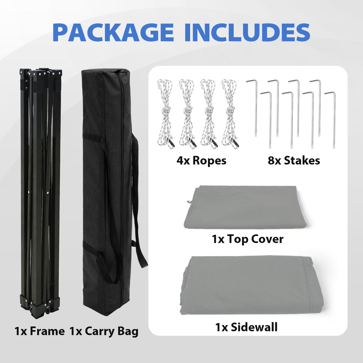 Flat Top 4x4 Pop-up Canopy Changing Room - Eagle Peak®