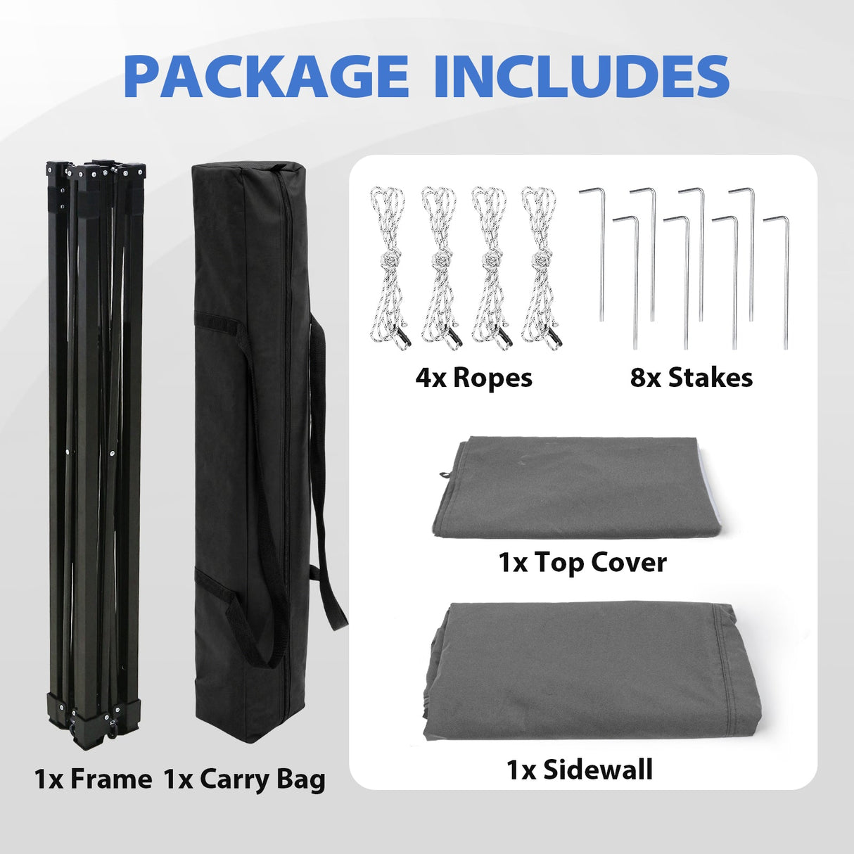 Flat Top 4x4 Pop-up Canopy Changing Room - Eagle Peak®