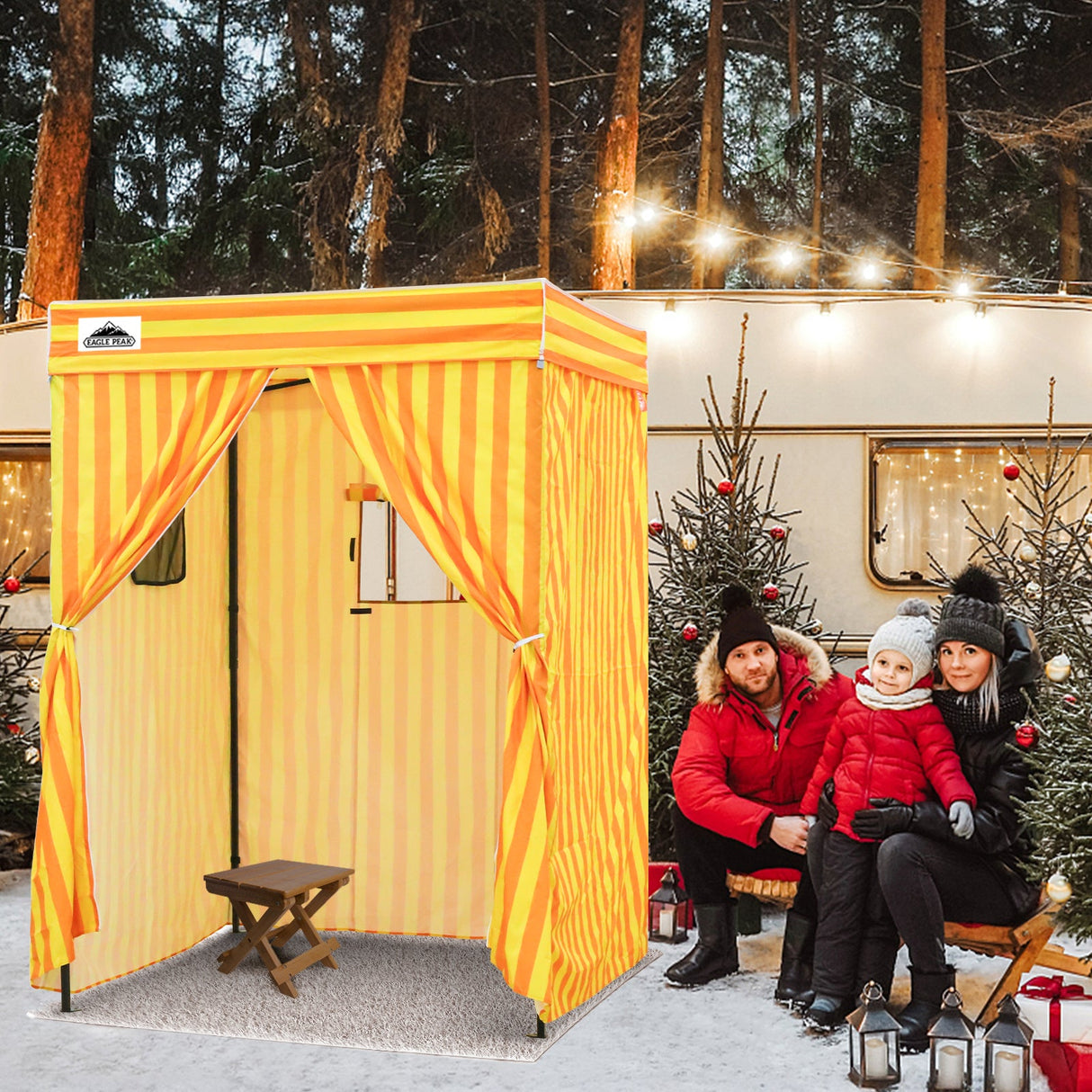 Flex Compact 5x5 Pop - up Canopy Changing Room - Eagle Peak Custom Canopy Tent