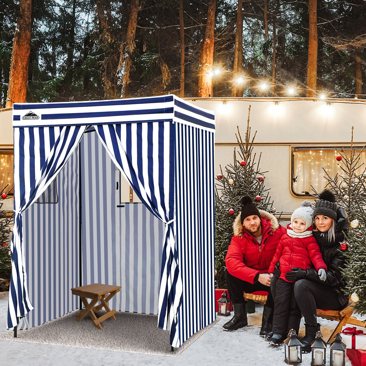 Flex Compact 5x5 Pop - up Canopy Changing Room - Eagle Peak Custom Canopy Tent