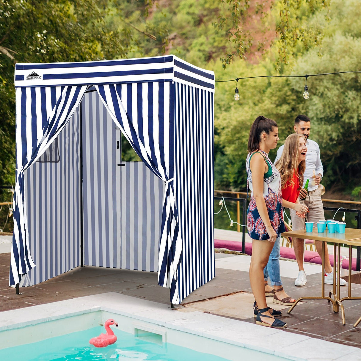 Flex Compact 5x5 Pop - up Canopy Changing Room - Eagle Peak Custom Canopy Tent