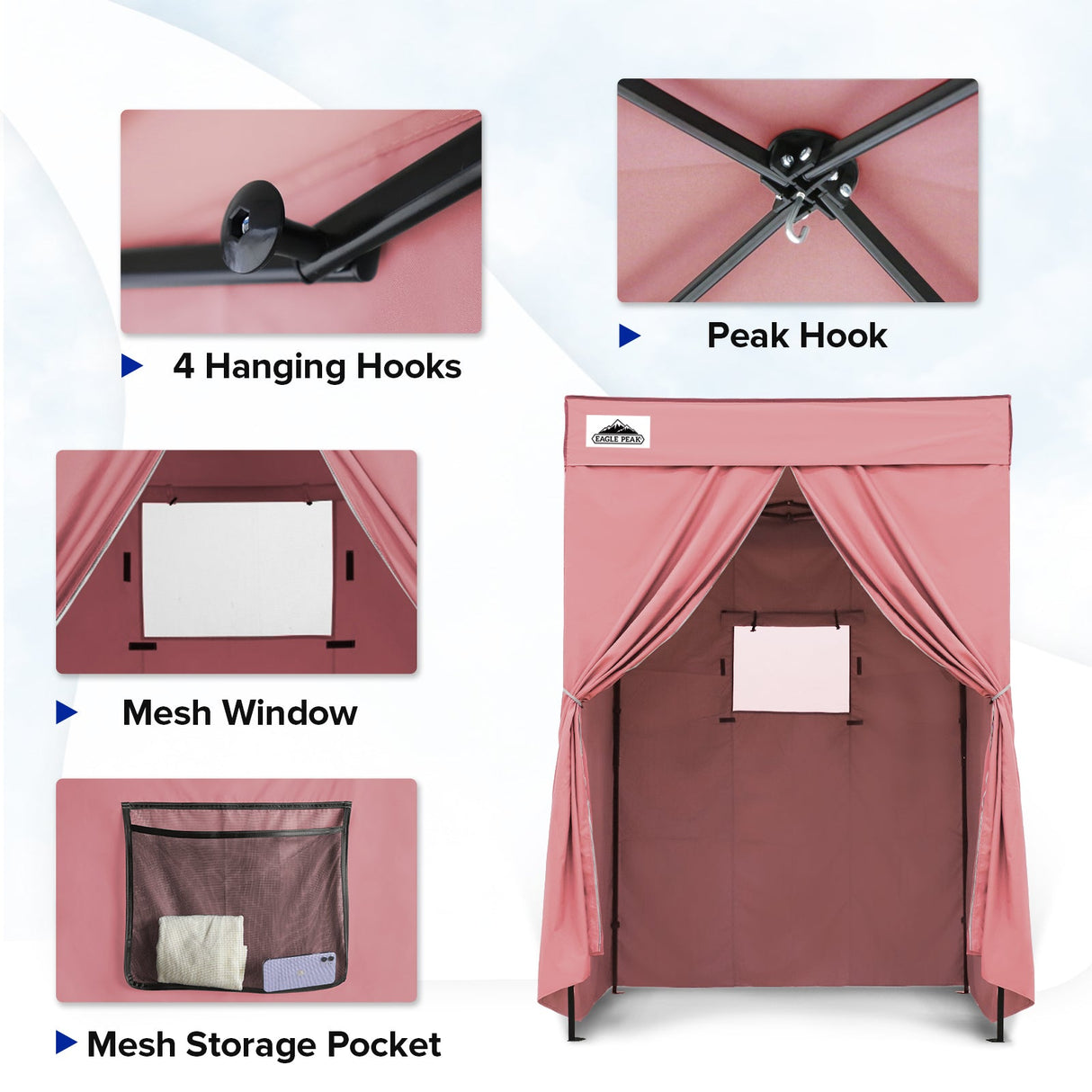 Flex Compact 5x5 Pop - up Canopy Changing Room - Eagle Peak Custom Canopy Tent