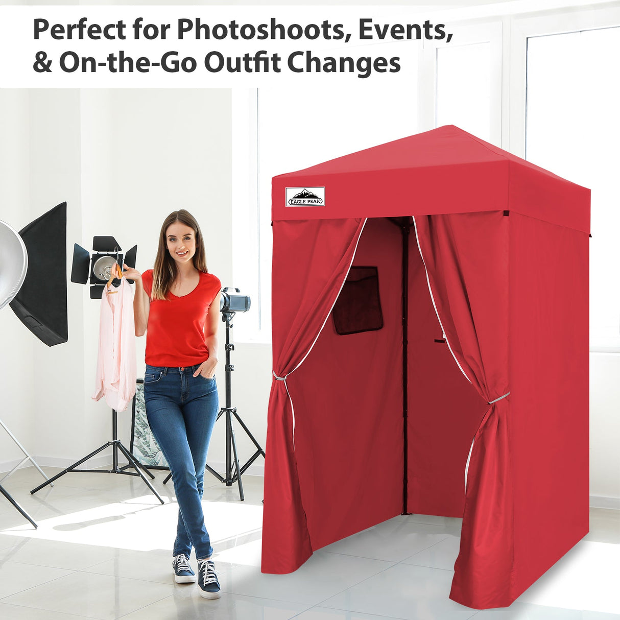 Flex Ultra Compact 4x4 Pop Up Changing Room Canopy - Eagle Peak Custom Canopy Tent
