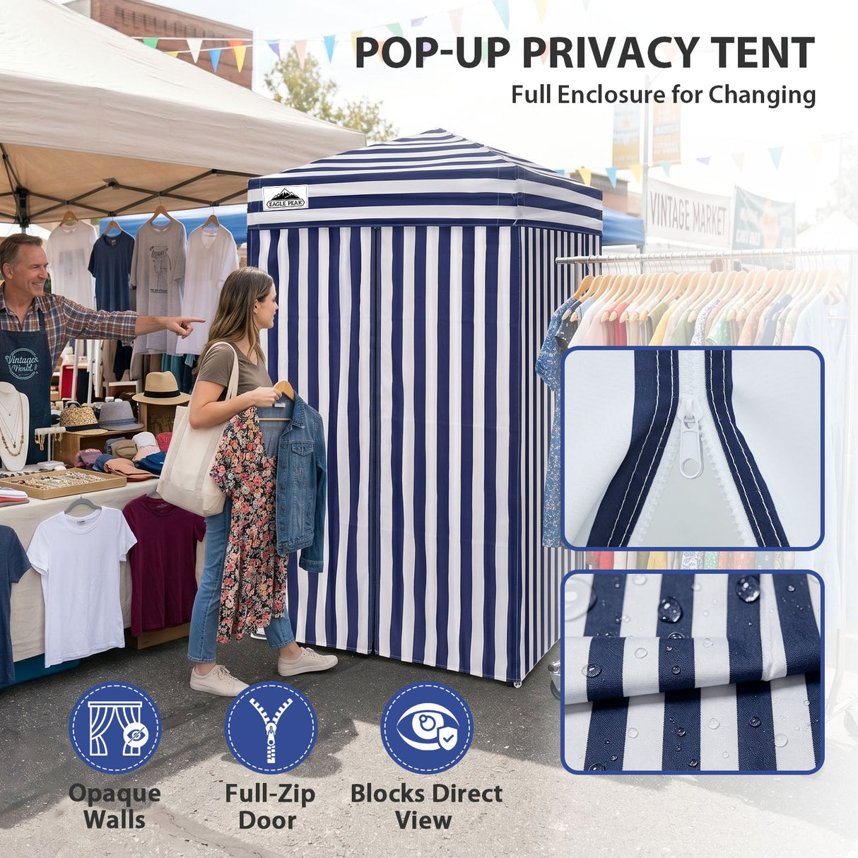Flex Ultra Compact 4x4 Pop Up Changing Room Canopy - Eagle Peak®