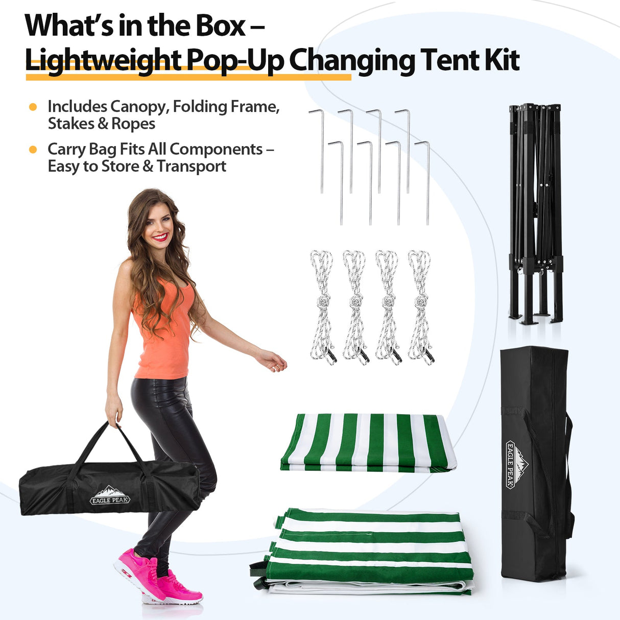 Flex Ultra Compact 4x4 Pop Up Changing Room Canopy - Eagle Peak Custom Canopy Tent