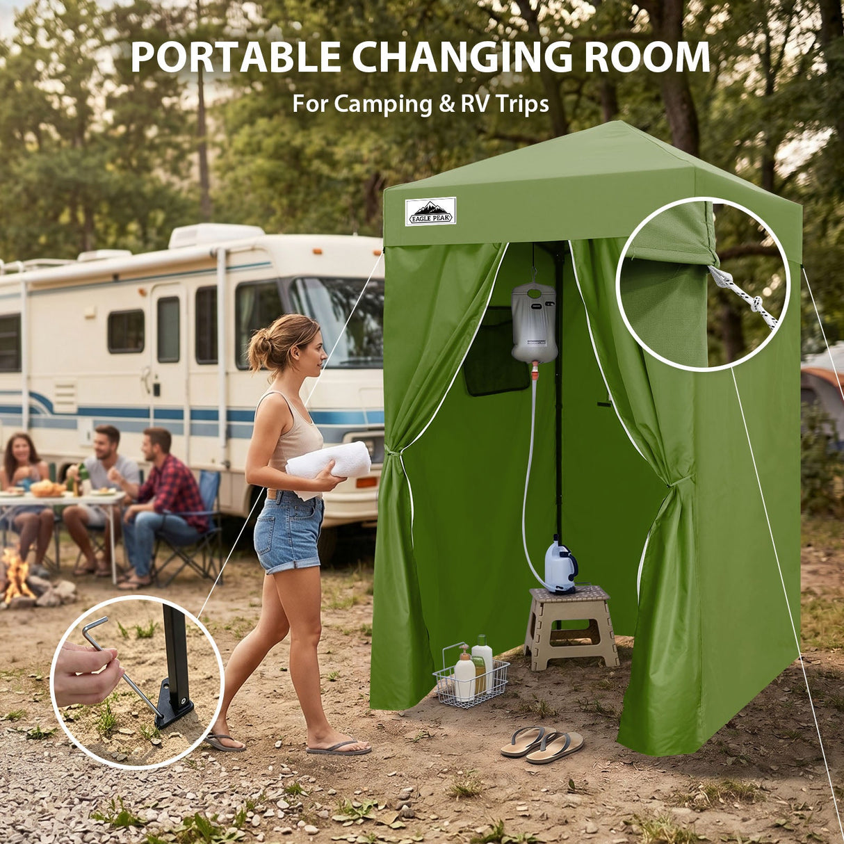 Flex Ultra Compact 4x4 Pop Up Changing Room Canopy - Eagle Peak®