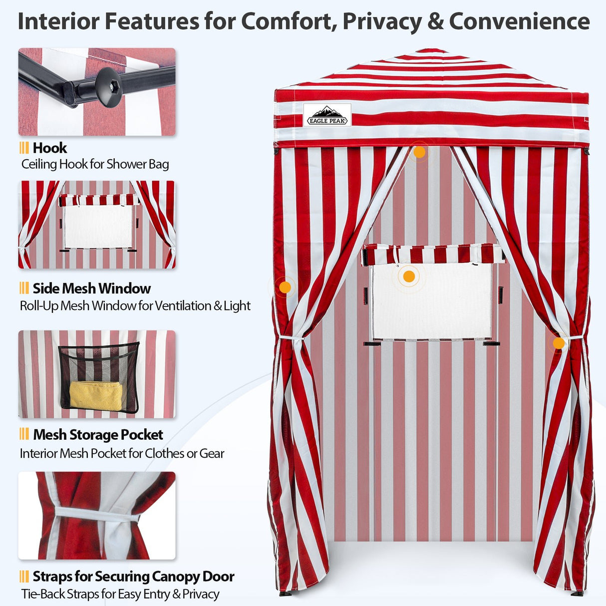 Flex Ultra Compact 4x4 Pop Up Changing Room Canopy - Eagle Peak Custom Canopy Tent