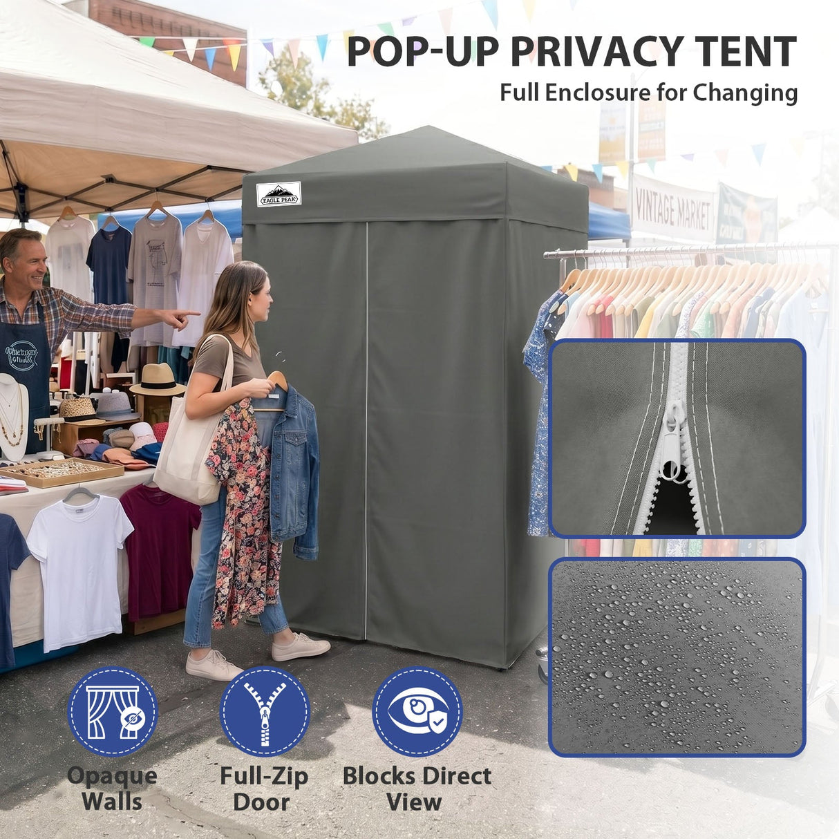 Flex Ultra Compact 4x4 Pop Up Changing Room Canopy - Eagle Peak®