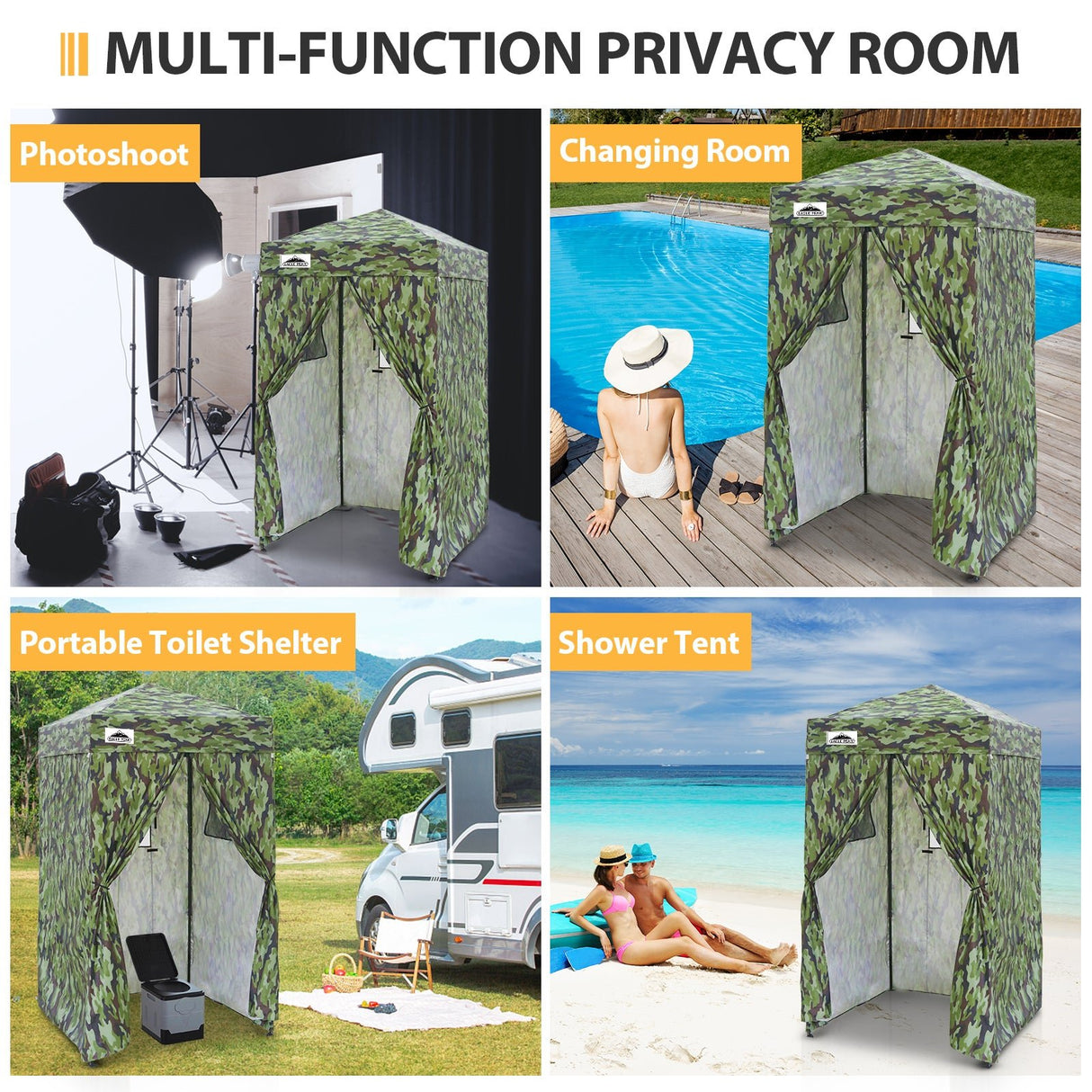 Flex Ultra Compact 4x4 Pop Up Changing Room Canopy - Eagle Peak Custom Canopy Tent