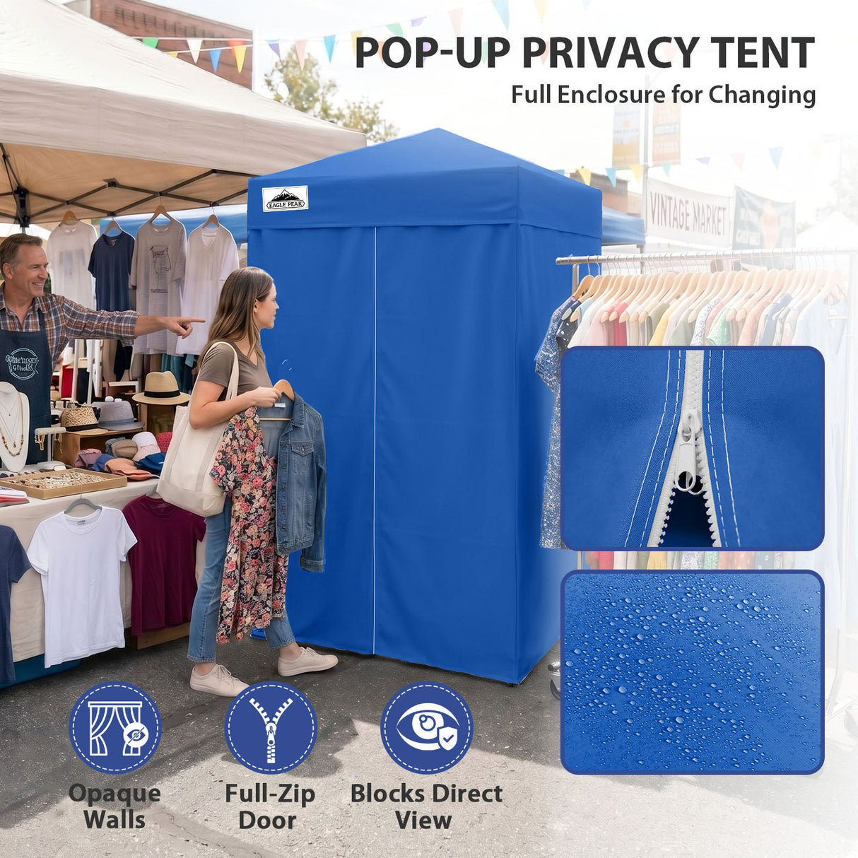 Flex Ultra Compact 4x4 Pop Up Changing Room Canopy - Eagle Peak®