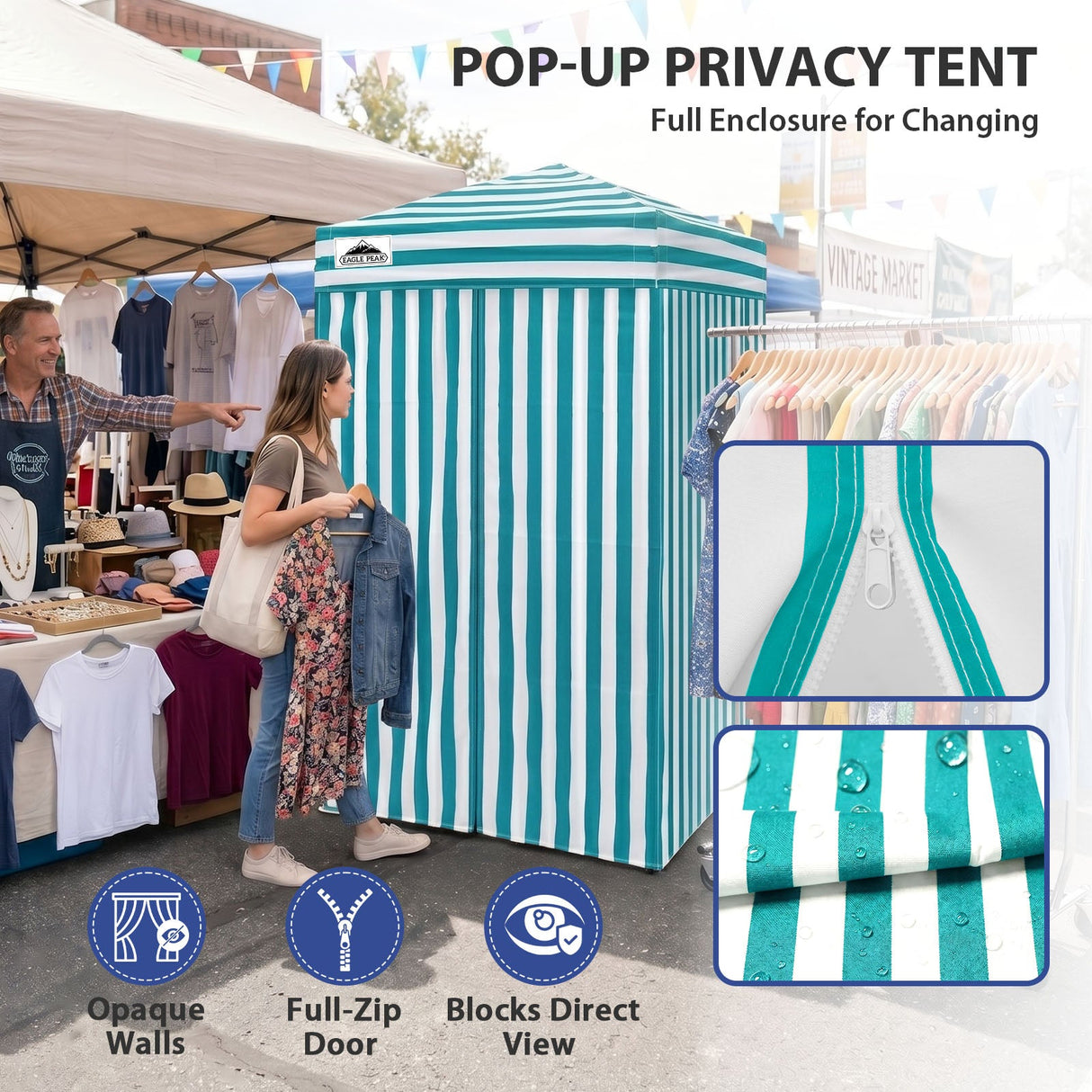 Flex Ultra Compact 4x4 Pop Up Changing Room Canopy - Eagle Peak®