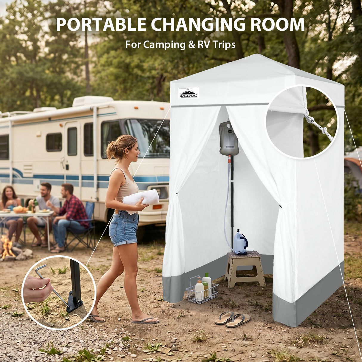 Flex Ultra Compact 4x4 Pop Up Changing Room Canopy - Eagle Peak®