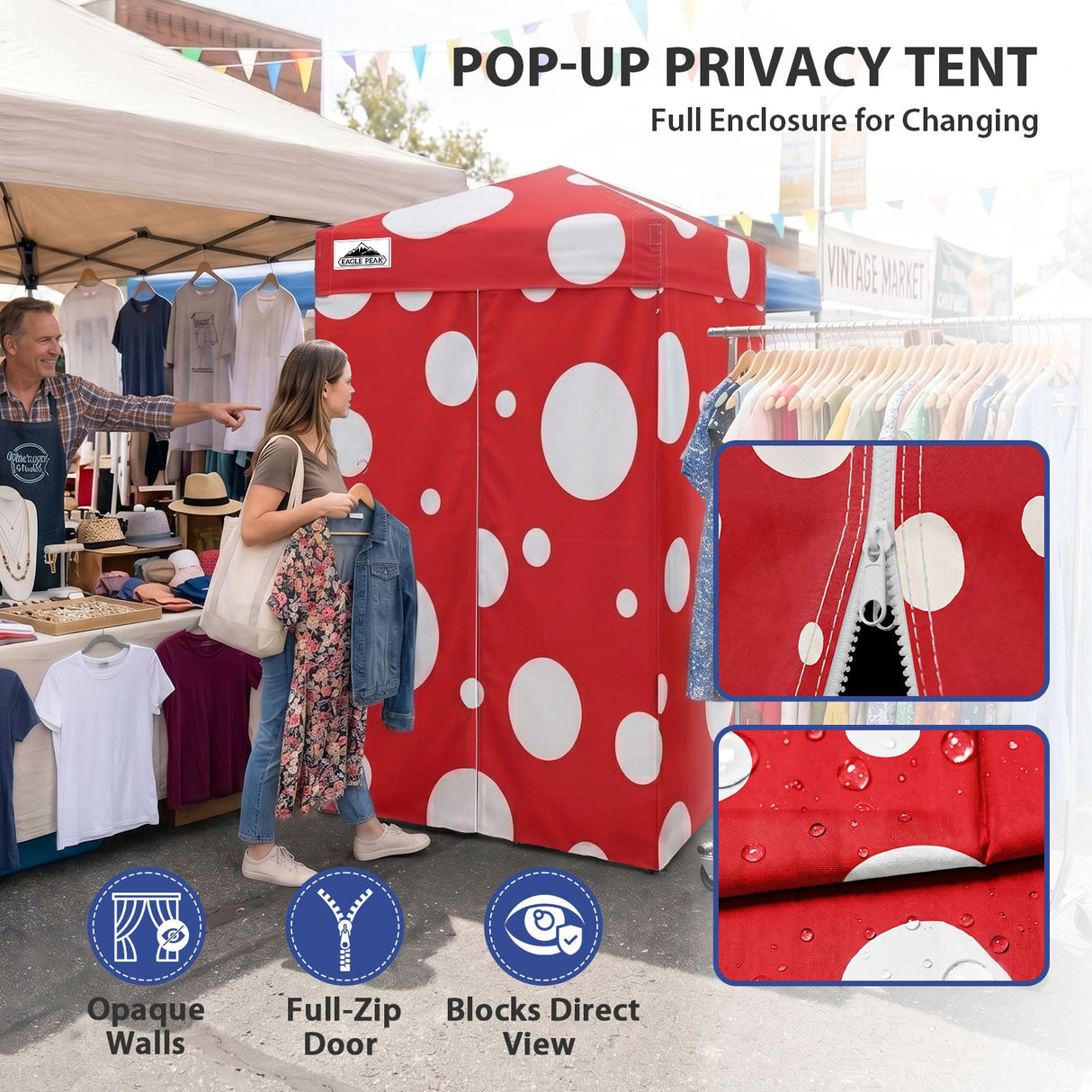 Flex Ultra Compact 4x4 Pop Up Changing Room Canopy - Eagle Peak®