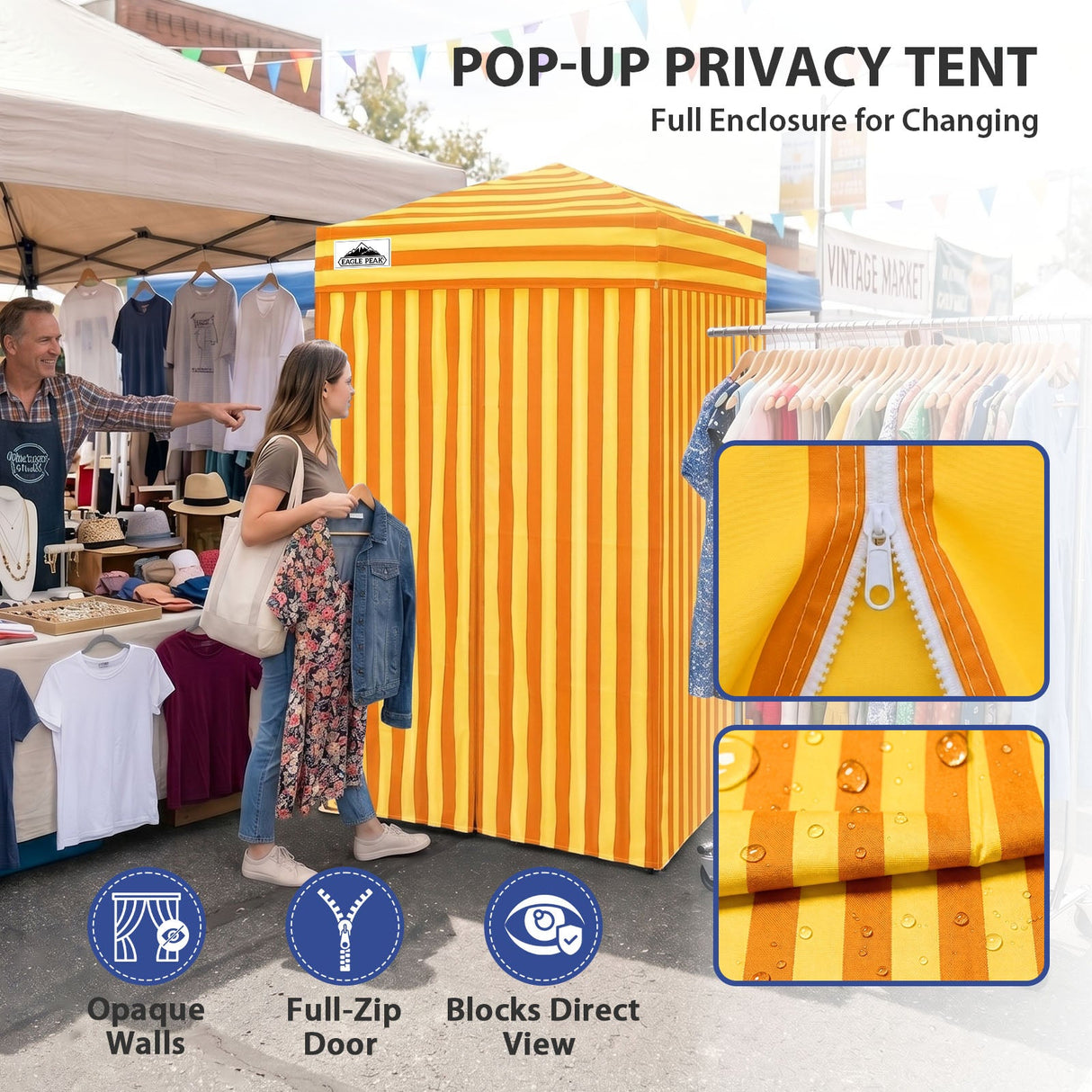 Flex Ultra Compact 4x4 Pop Up Changing Room Canopy - Eagle Peak®