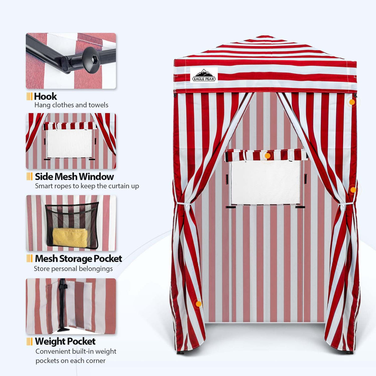 Flex Ultra Compact 4x4 Pop Up Changing Room Canopy - Eagle Peak Custom Canopy Tent