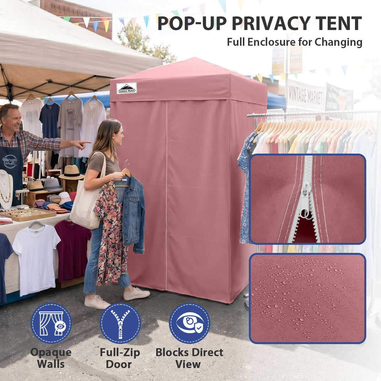 Flex Ultra Compact 4x4 Pop Up Changing Room Canopy - Eagle Peak®