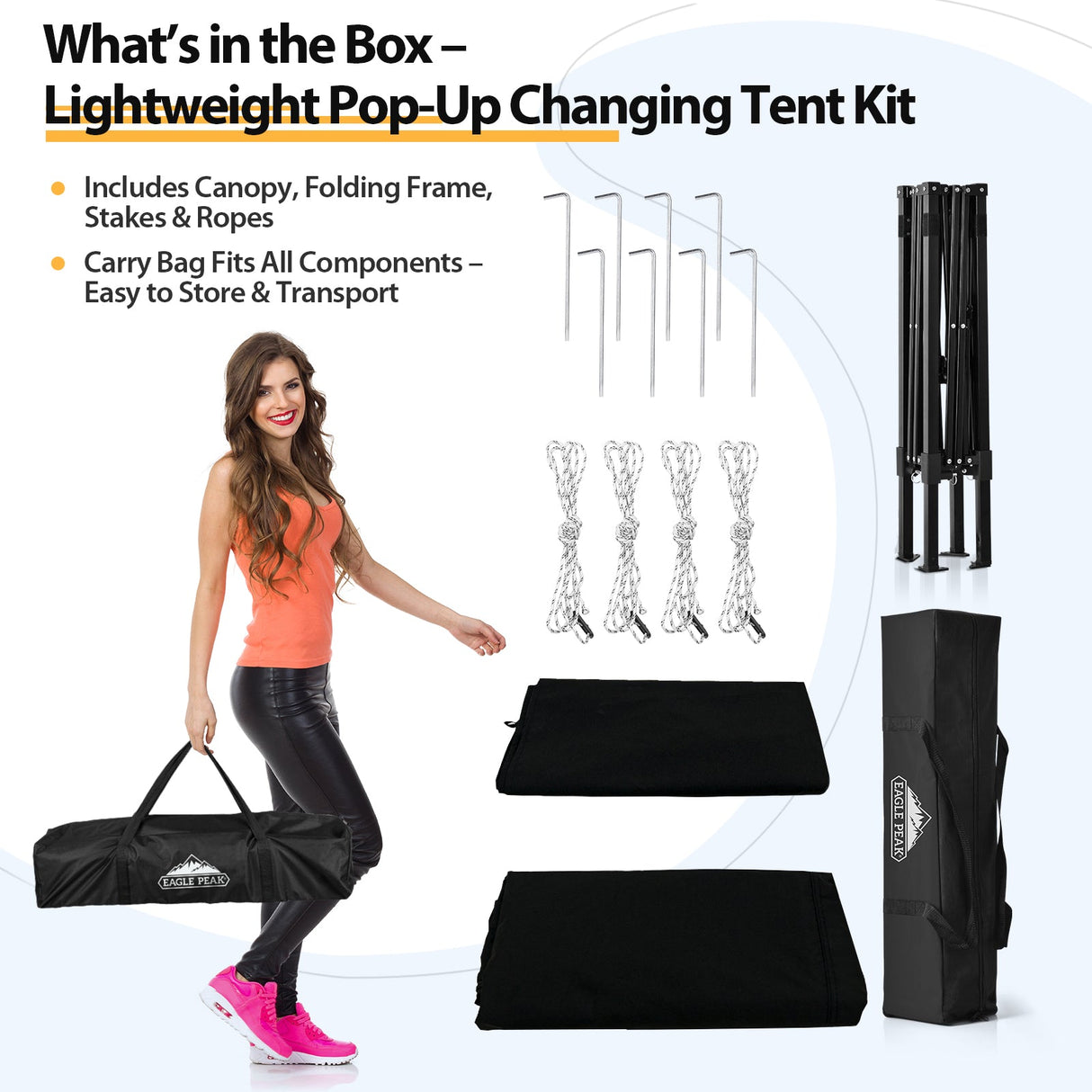 Flex Ultra Compact 4x4 Pop Up Changing Room Canopy - Eagle Peak Custom Canopy Tent