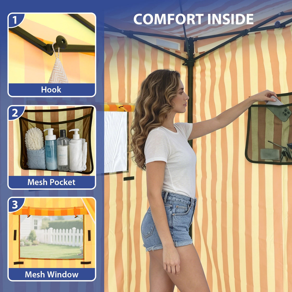 Flex Ultra Compact 4x4 Pop Up Changing Room Canopy - Eagle Peak®