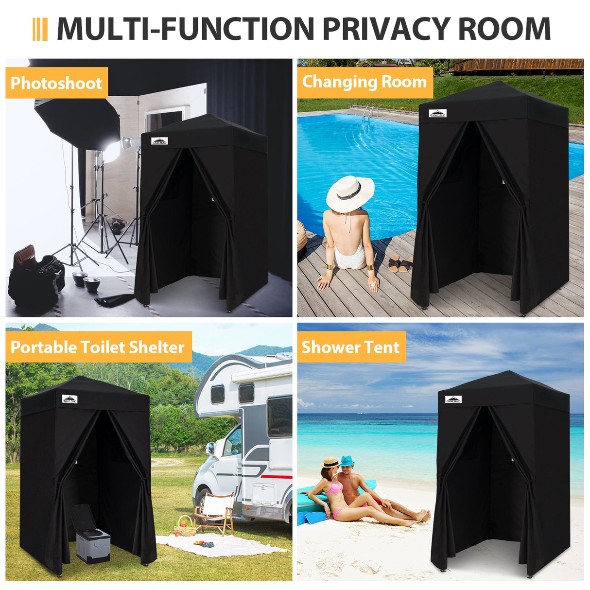 Flex Ultra Compact 4x4 Pop Up Changing Room Canopy - Eagle Peak Custom Canopy Tent