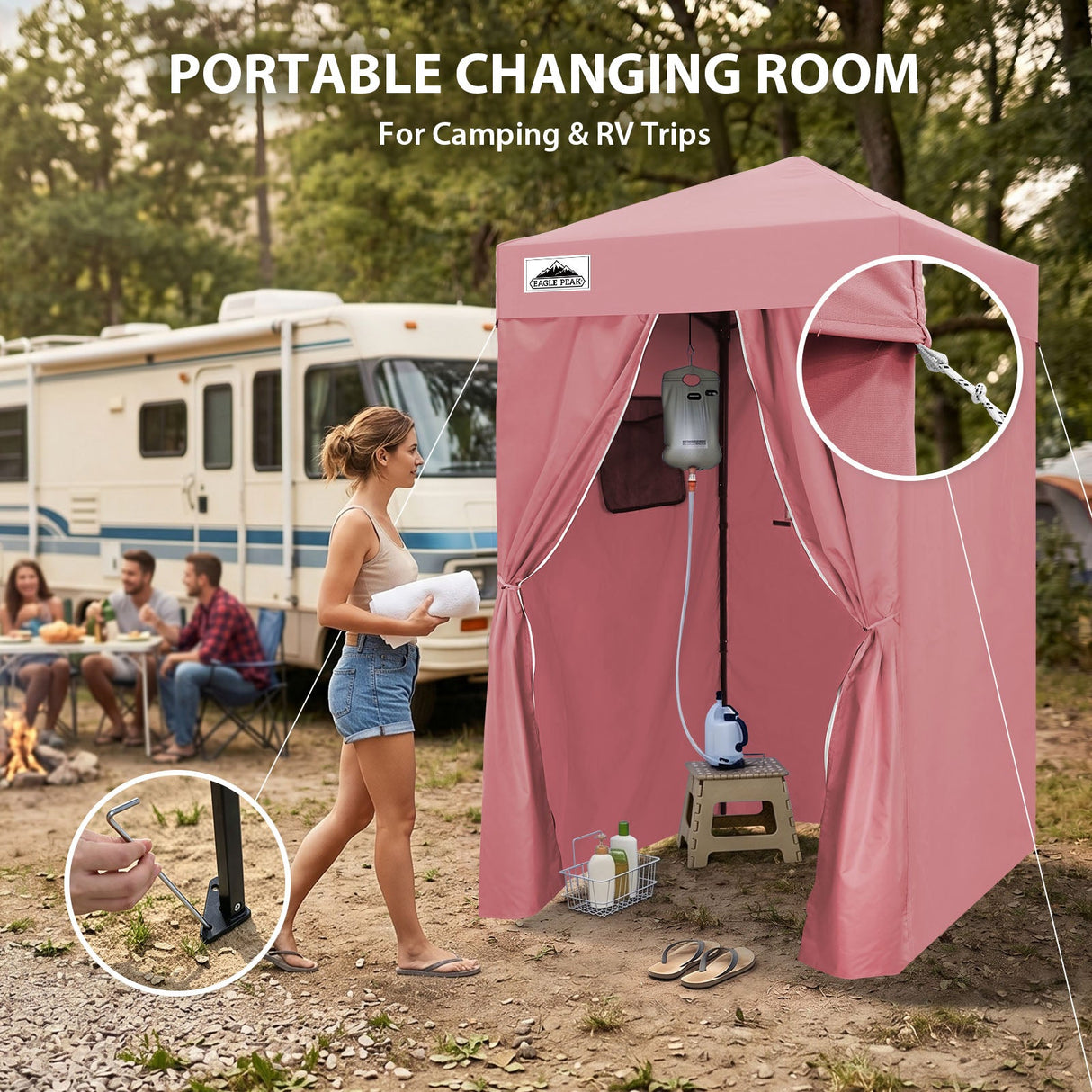 Flex Ultra Compact 4x4 Pop Up Changing Room Canopy - Eagle Peak®