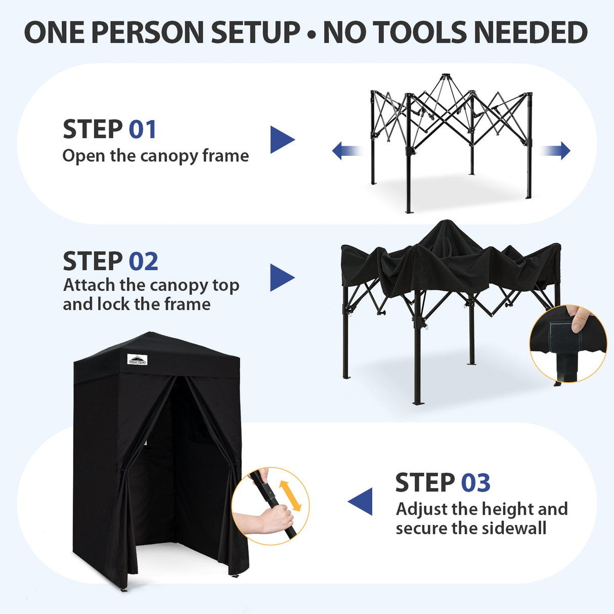 Flex Ultra Compact 4x4 Pop Up Changing Room Canopy - Eagle Peak®