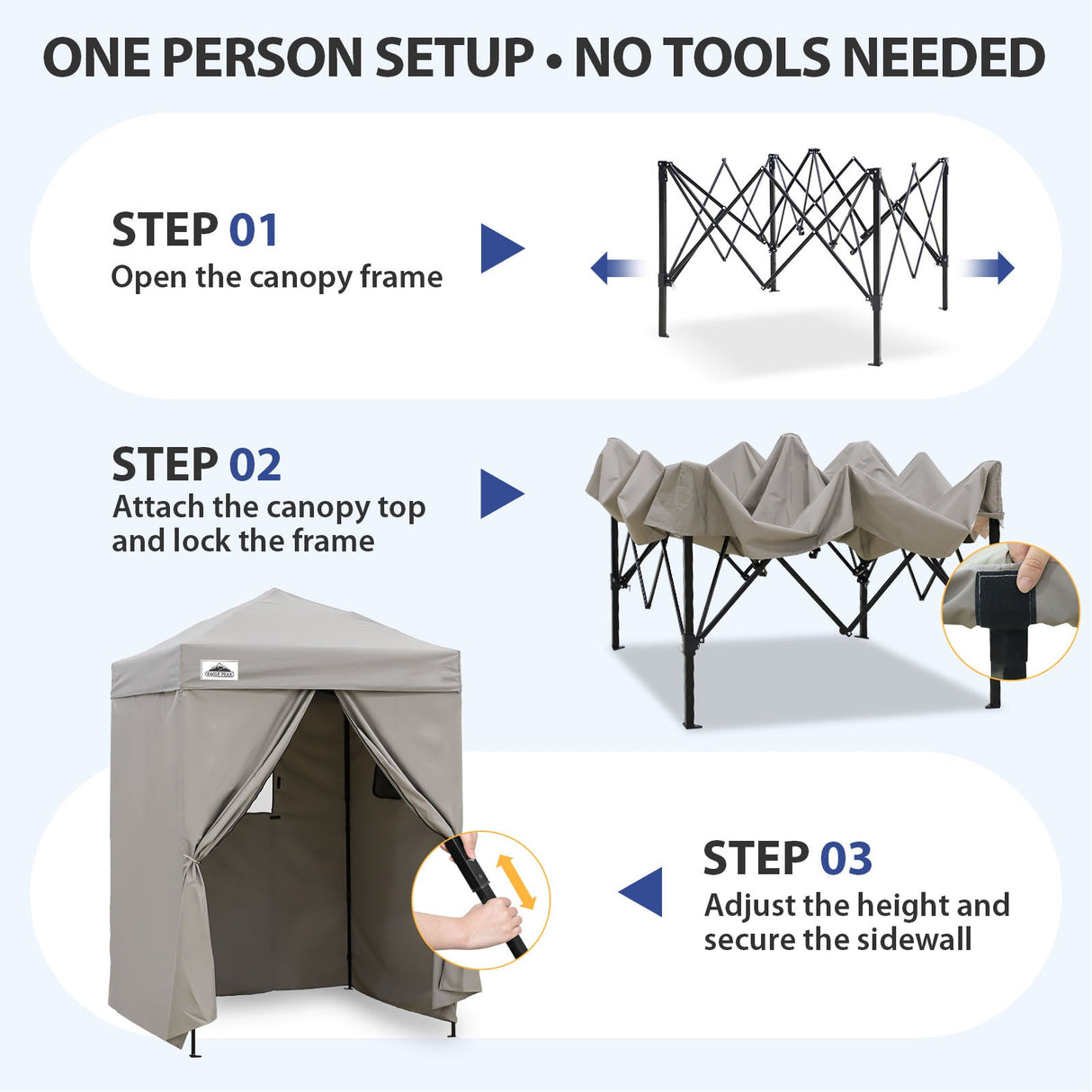 Flex Ultra Compact 5x5 Pop-up Canopy - Eagle Peak®