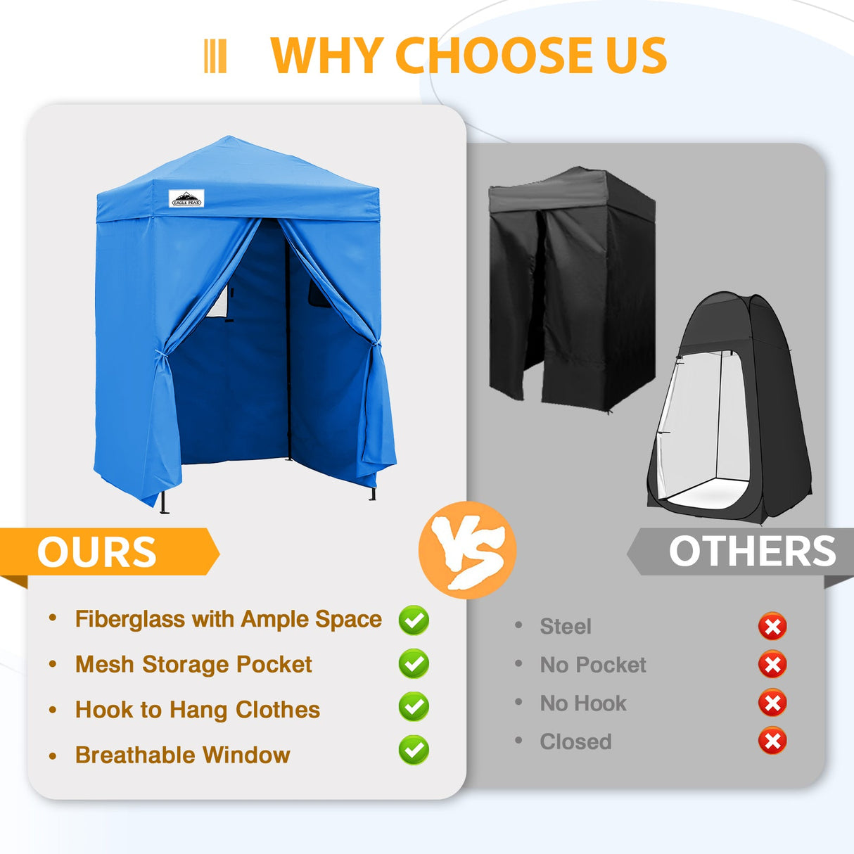 Flex Ultra Compact 5x5 Pop - up Canopy - Eagle Peak Custom Canopy Tent