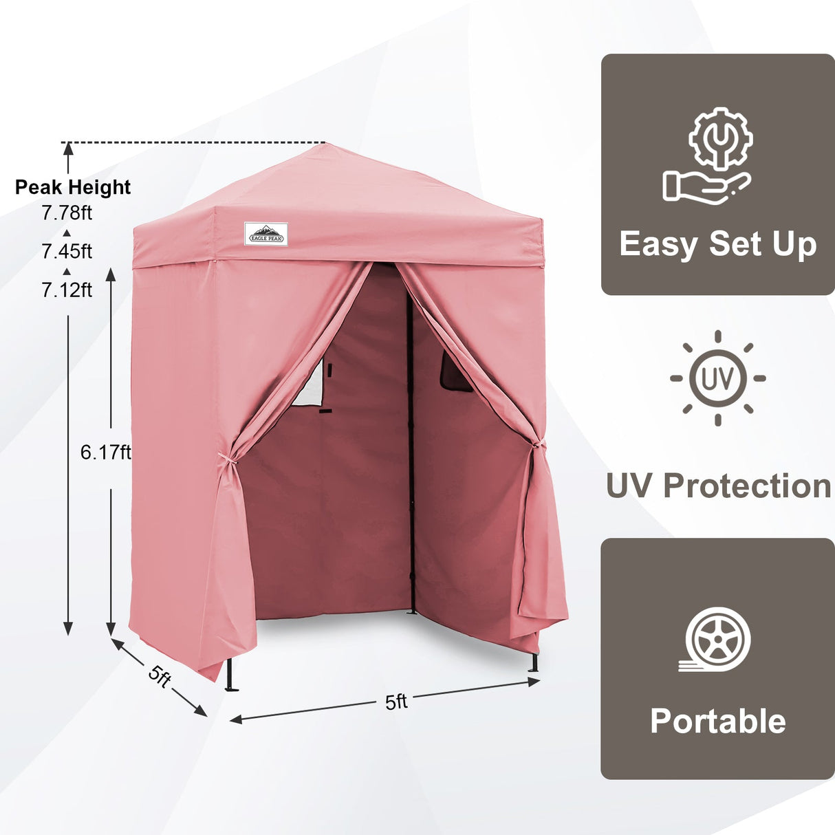 Flex Ultra Compact 5x5 Pop - up Canopy - Eagle Peak Custom Canopy Tent
