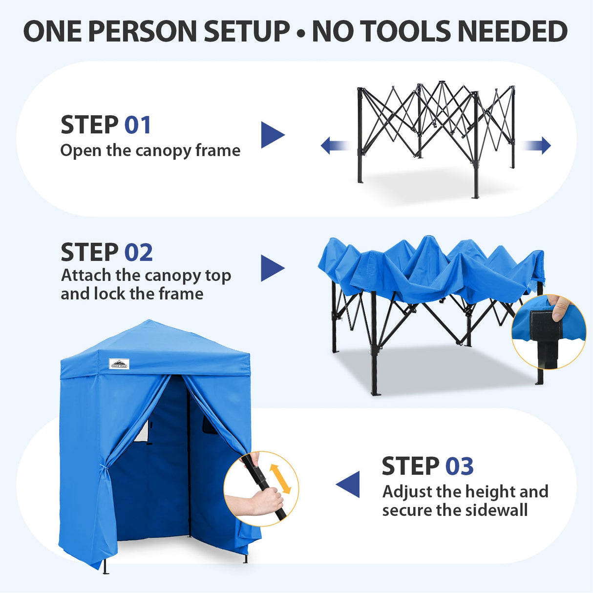 Flex Ultra Compact 5x5 Pop-up Canopy - Eagle Peak®