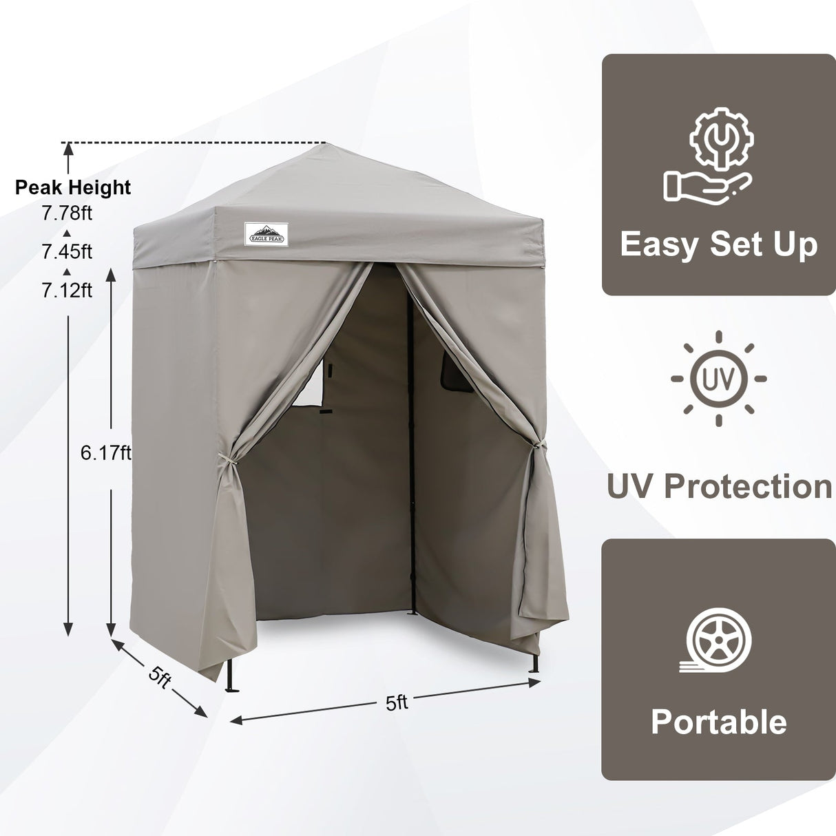 Flex Ultra Compact 5x5 Pop - up Canopy - Eagle Peak Custom Canopy Tent