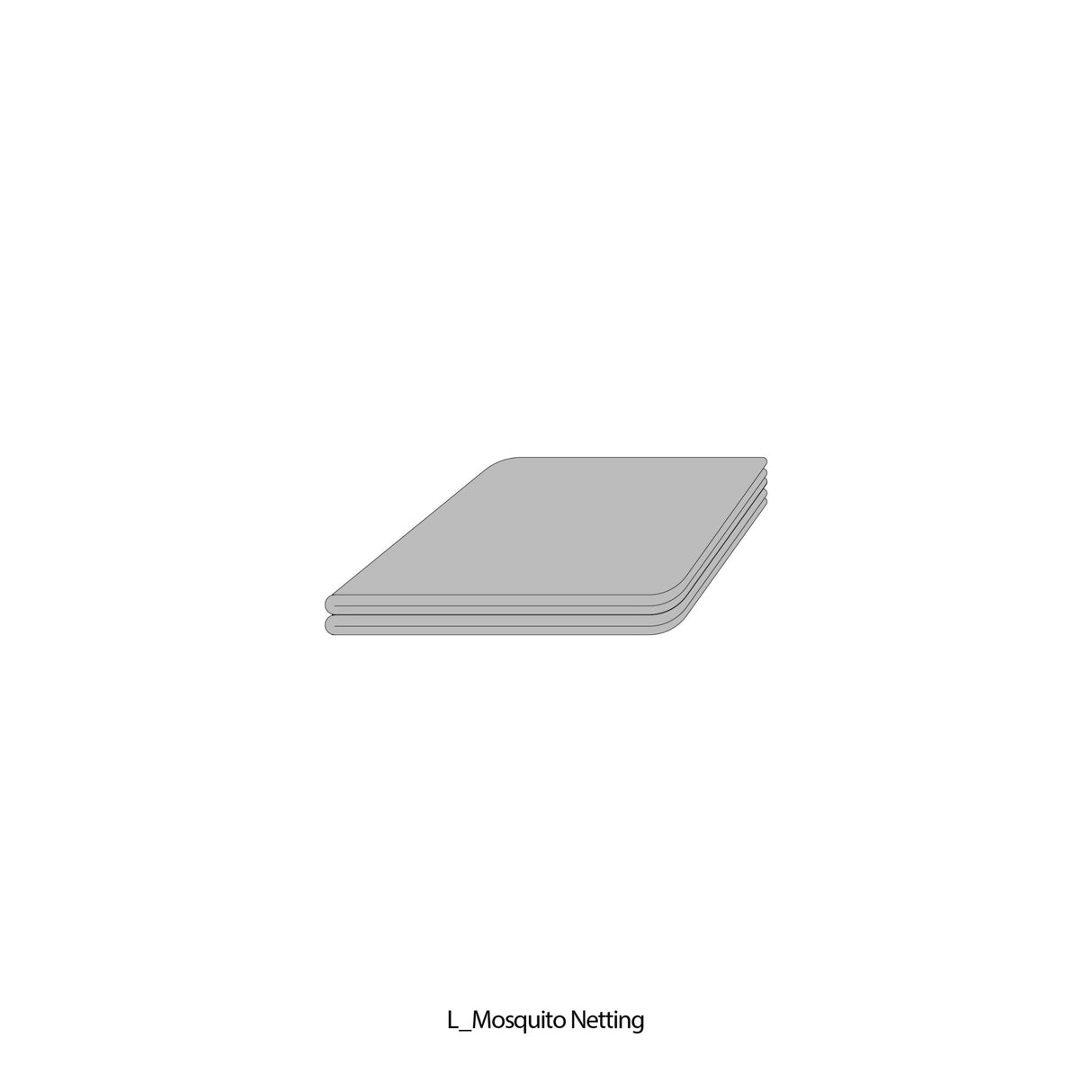 GF100MN - GRY - AZ - Part L Mosquito Netting - Eagle Peak Custom Canopy Tent