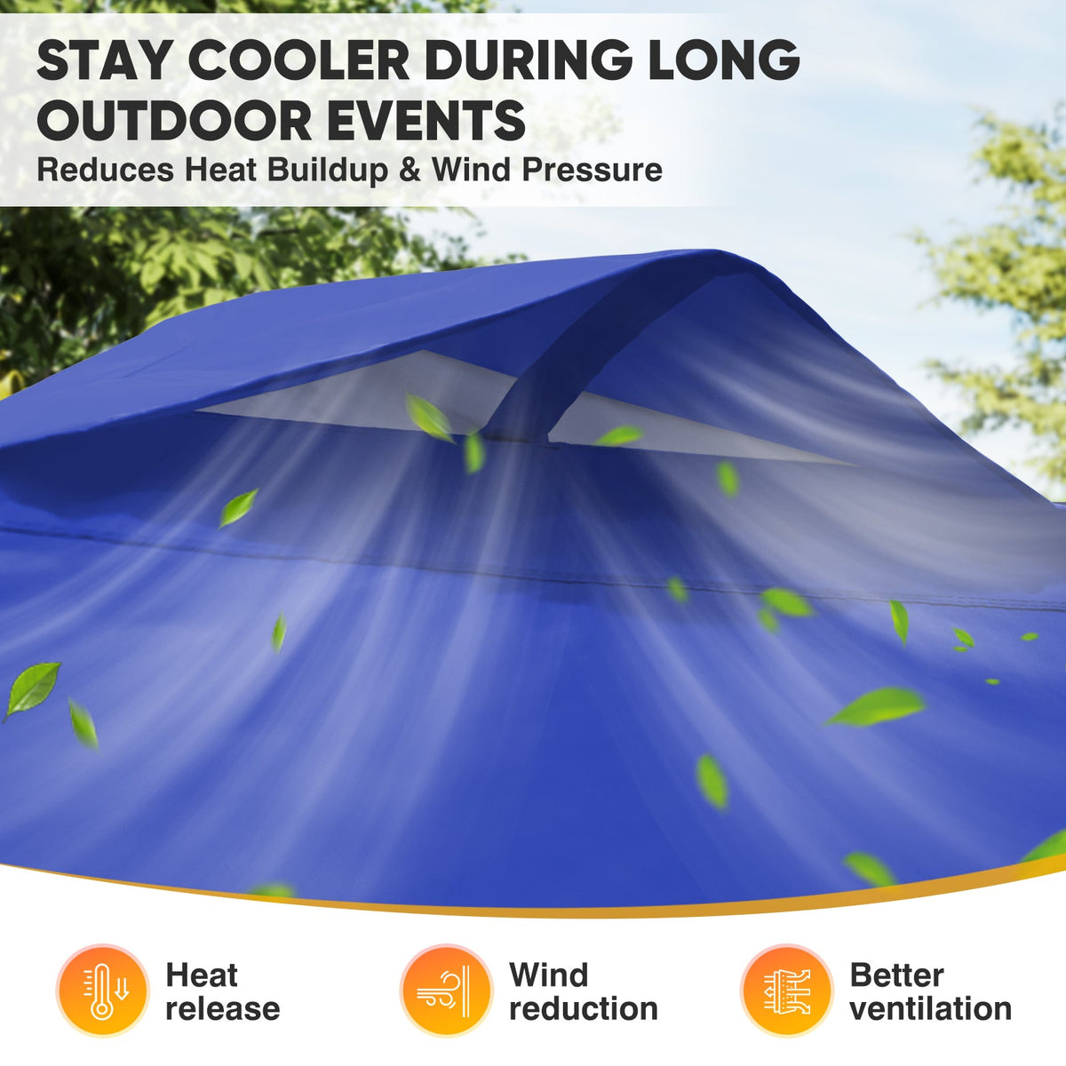 Heavy Duty 10x10 Pop Up Canopy Tent, 4 Canopy Sidewalls - Eagle Peak®