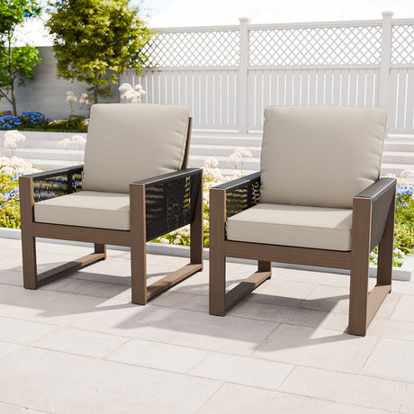 Natural Cedar Patio Furniture, Cedar Chair, 2 Piece - Eagle Peak Custom Canopy Tent